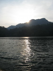 Sunset over Khao Sok